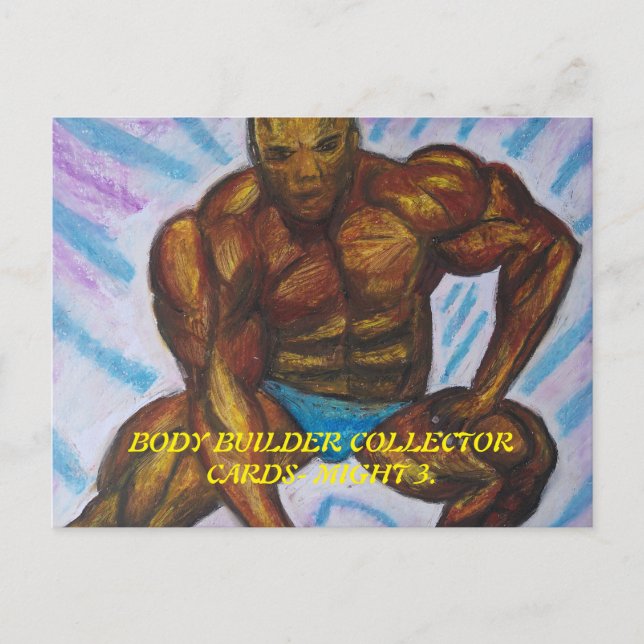 CARTES DE COLLECTEUR CORPS BUILDER PAR PAULA REILL (Devant)