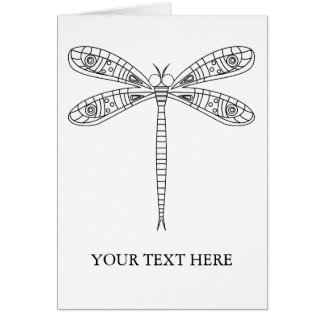 Cartes de coloriage des libellules et des lentille