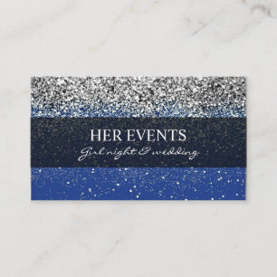 Cartes de conception de Parties scintillant chic p