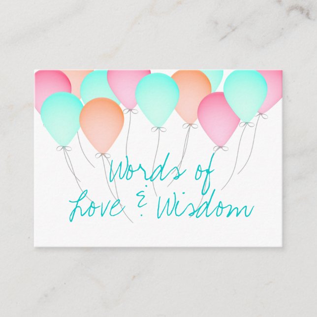 Cartes de conseil baby shower (Devant)