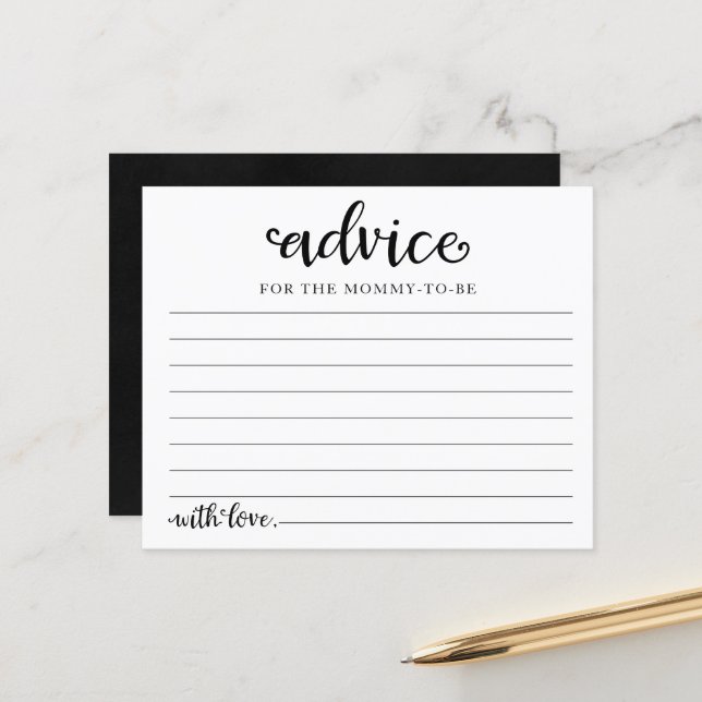 Cartes de conseil Baby shower pour fille d'Hallowe (Devant/Arrière en situation)