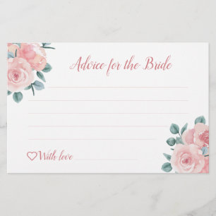 Cartes de conseil en Fête des mariées Dusty Rose E