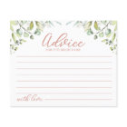 Cartes de conseil en Fête des mariées Eucalyptus v
