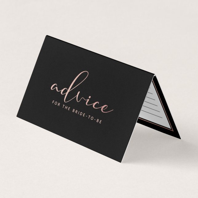 Cartes de conseil pour script Gold Foil Rose moder (Devant)