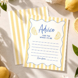 Cartes de conseils de La Dolce Vita Lemon pour la
