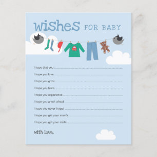 Cartes de conseils de vêtements pour bébé pour la