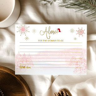 Cartes de conseils pour Baby Shower de Noël Santa 