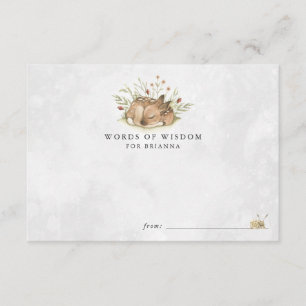 Cartes de conseils pour Baby Shower sur le thème d