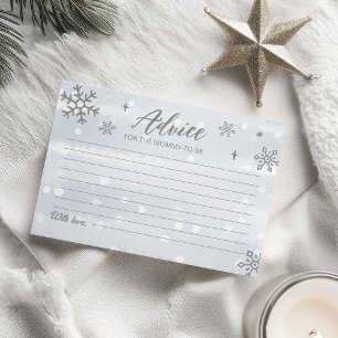 Cartes de conseils pour la baby shower garçon Floc