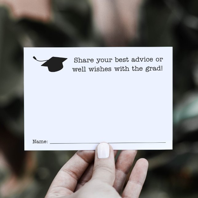Cartes de conseils pour la fête de fin d'études (Créateur téléchargé)