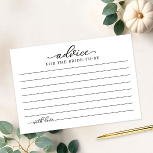 Cartes de conseils pour une baby shower automnale 
