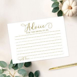 Cartes de conseils pour une baby shower automnale 