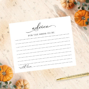 Cartes de conseils pour une Baby Shower d'automne
