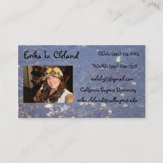 cartes de contact (Devant)