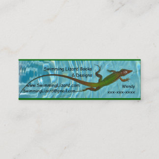 Cartes de contact de lézard de natation - copie