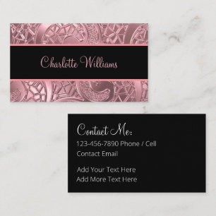 Cartes de contact Elegant Monogram Ladies