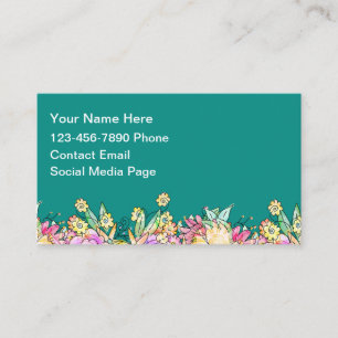 Cartes de contact Maman Floral Mignon