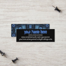 Cartes de contact personnelles Blue Moving