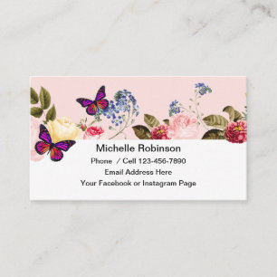 Cartes de contact pour les réseaux sociaux simples