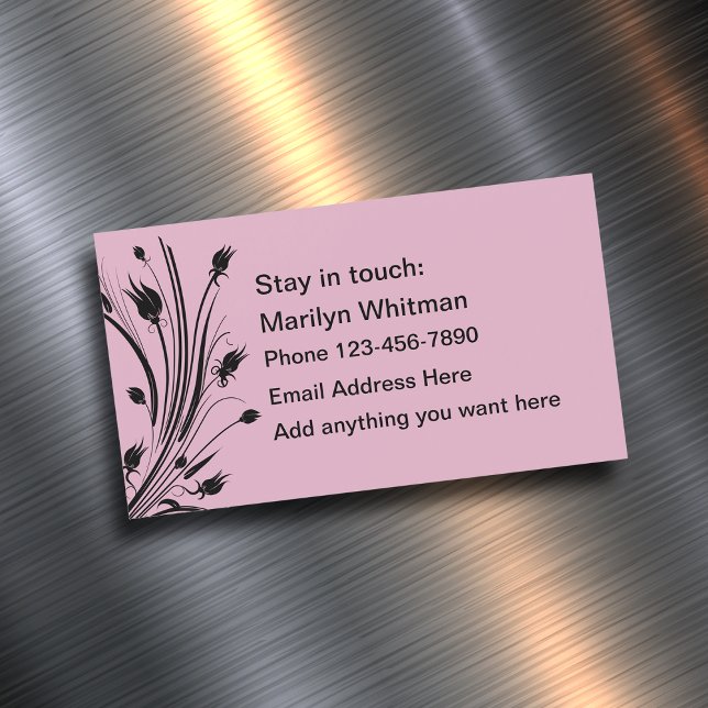 Cartes de contact pour Réfrigérateur personnel pou (Créateur téléchargé)