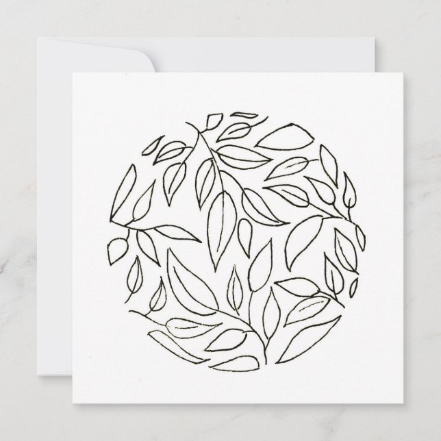 Cartes de contour feuille simple avec journal (Devant)