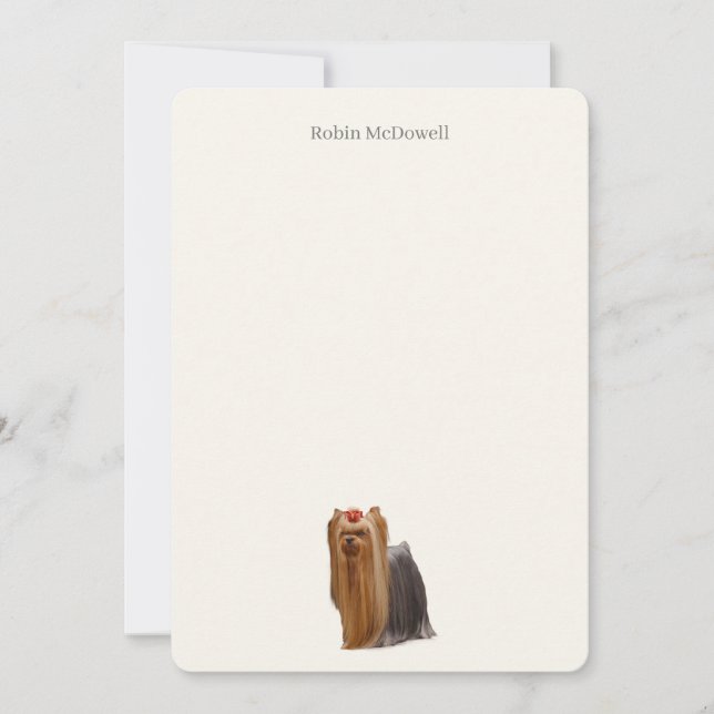 Cartes de correspondance Yorkshire Terrier (Devant)