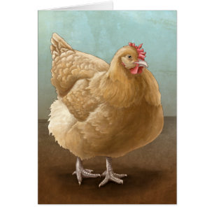 Cartes de couleur chamois de poule d'Orpington