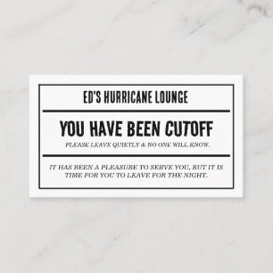 Cartes de coupure de bar pub