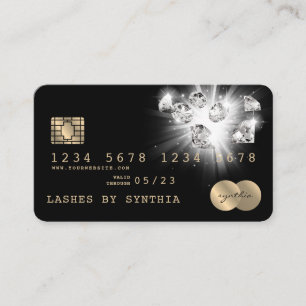 Cartes de crédit Diamants d'or Styled
