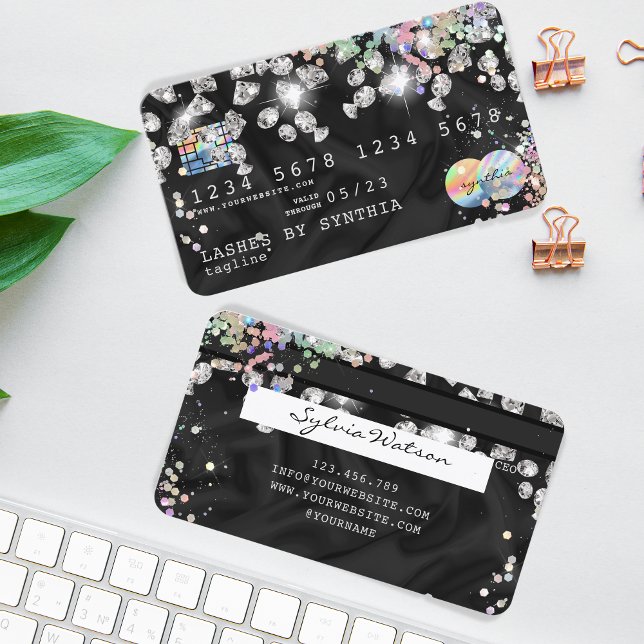 Cartes de crédit holographique Diamètre de séchage (Créateur téléchargé)