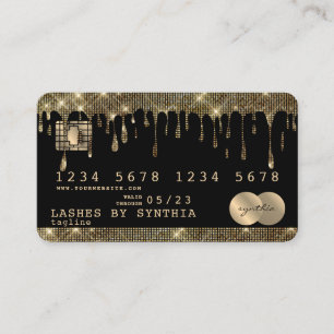 Cartes de crédit Routes en Or Stylisées