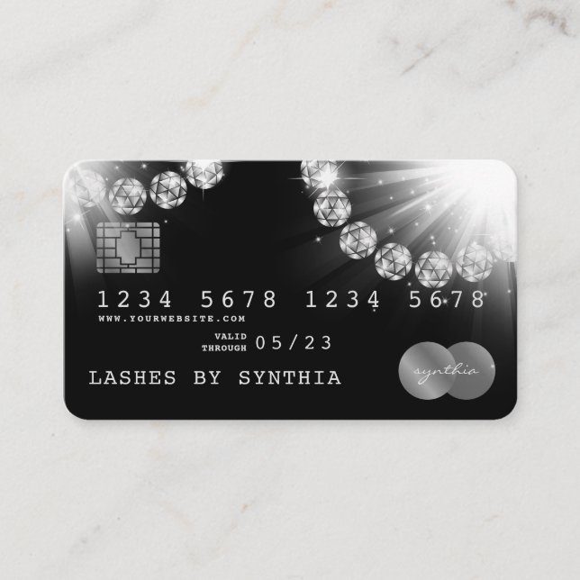 Cartes de crédit Style Silver Diamond (Devant)