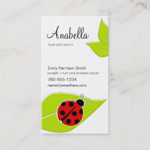 Cartes de dates de lecture de Ladybug