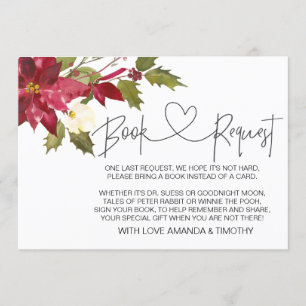 Cartes de demande du Baby shower de Noël