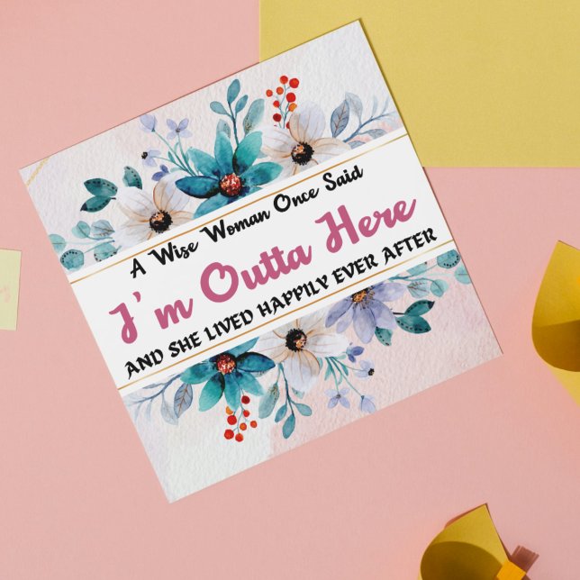 Cartes de départ amusantes pour collègue, photo (Humorous Funny Leaving Cards for Coworker, Photo)