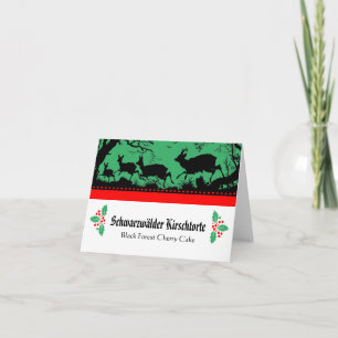 Cartes de description de la nourriture du buffet d