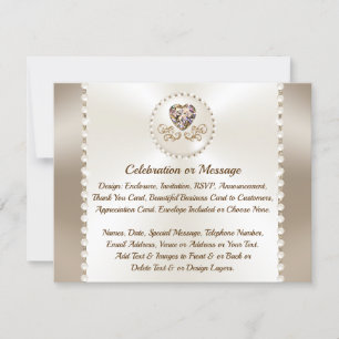 Cartes de détails pour Mariage, Anniversaire, Affa