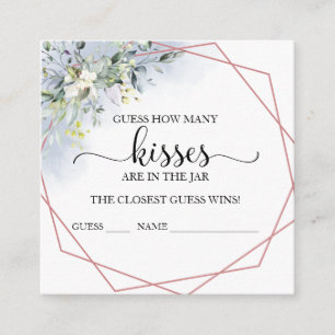 Cartes de devinette de bisous au eucalyptus verdoy