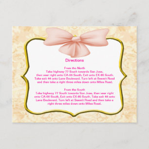 Cartes de direction de cabot rose