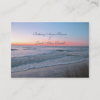 Cartes de direction de vue de face de plage