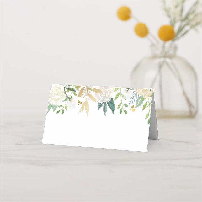 Cartes de Étiquette alimentaire Mariage or et blan (Devant)