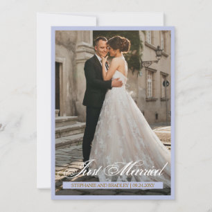 Cartes de Faire-part de Mariage photo juste marié