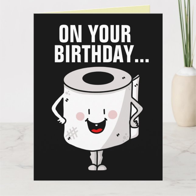 CARTES DE FÉLICITATIONS D'ANNIVERSAIRE DRÔLES PAPI (Devant)