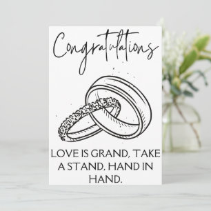 Cartes de félicitations fiançailles