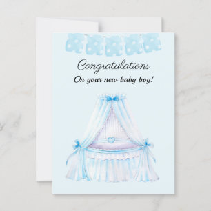 Cartes de félicitations pour bébé garçon vintage p