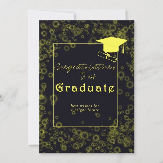 cartes de félicitations pour les diplômés (Devant)