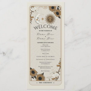 Cartes de fête de mariage de cérémonie Tarot Menu 