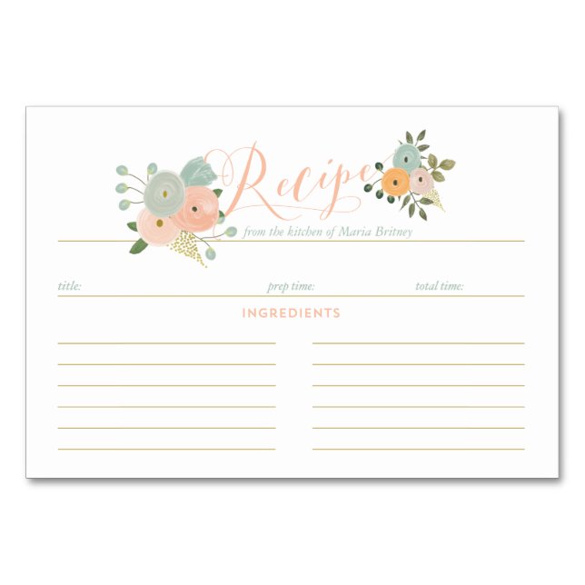 Cartes de Fête des mariées Boho Recette (Devant)