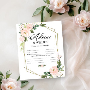 Cartes de Fête des mariées rose Floral