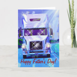 Cartes de Fête des pères du conducteur de camion b